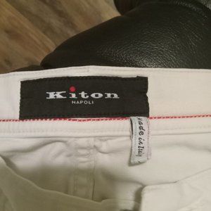 Kiton Napoli white pants